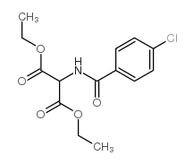 4-氯苯甲酰氨基丙二酸二乙酯结构式