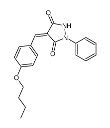 4-[(4-butoxyphenyl)methylidene]-1-phenylpyrazolidine-3,5-dione Structure