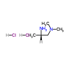(S)-N1,N1-dimethyl-propane-1,2-diamine dihydrochloride结构式