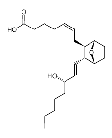(5Z)-7-[(1α,4α)-3β-[(1E,3S)-3-Hydroxy-1-octenyl]-7-oxabicyclo[2.2.1]heptane-2α-yl]-5-heptenoic acid结构式