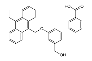 benzoic acid,[3-[(10-ethylanthracen-9-yl)methoxy]phenyl]methanol Structure