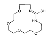 1,9,12,15-tetraoxa-4,6-diazacycloheptadecane-5-thione结构式