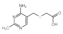 2-[(4-amino-2-methyl-pyrimidin-5-yl)methylsulfanyl]acetic acid结构式