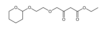 ethyl 3-oxo-4-(2-((tetrahydro-2H-pyran-2-yl)oxy)ethoxy)butanoate结构式