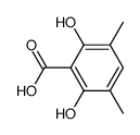 2,6-dihydroxy-3,5-dimethyl-benzoic acid结构式