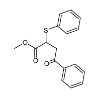 methyl 4-oxo-4-phenyl-2-(phenylthio)butanoate结构式
