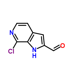 7-Chloro-1H-pyrrolo[2,3-c]pyridine-2-carbaldehyde Structure