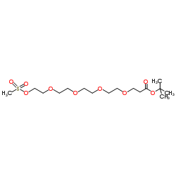 Ms-PEG4-t-butyl ester结构式