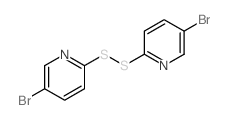 1,2-双(5-溴吡啶-2-基)二硫结构式