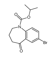 Isopropyl 7-bromo-5-oxo-2,3,4,5-tetrahydro-1H-1-benzazepine-1-car boxylate Structure