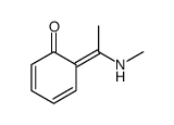 6-[1-(methylamino)ethylidene]cyclohexa-2,4-dien-1-one结构式