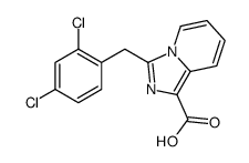 3-[(2,4-dichlorophenyl)methyl]imidazo[1,5-a]pyridine-1-carboxylic acid Structure