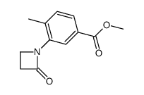 methyl 4-methyl-3-(2-oxoazetidin-1-yl)benzoate结构式
