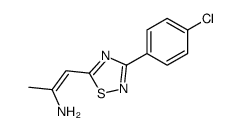 1-[3-(4-chlorophenyl)-1,2,4-thiadiazol-5-yl]prop-1-en-2-amine结构式