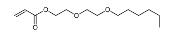 2-(2-hexoxyethoxy)ethyl prop-2-enoate结构式