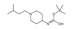 [1-(3-甲基-丁基)-哌啶-4-基]-氨基甲酸叔丁酯结构式