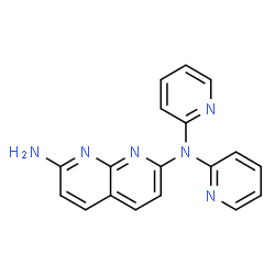 1,8-Naphthyridine-2,7-diamine,N,N-di-2-pyridinyl- (9CI) Structure