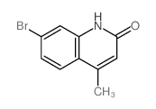 7-bromo-4-methyl-1H-quinolin-2-one结构式