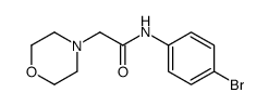 N-(4-bromophenyl)-2-morpholin-4-ylacetamide结构式