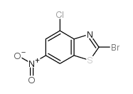 2-bromo-4-chloro-6-nitrobenzothiazole Structure