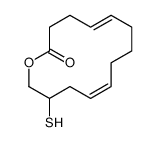 13-sulfanyl-1-oxacyclotetradeca-5,10-dien-2-one Structure