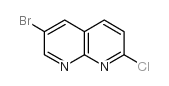 6-bromo-2-chloro-1,8-naphthyridine Structure