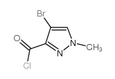 4-溴-1-甲基-1H-吡唑-3-羰酰氯结构式