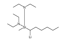 Lithium, [1-[bis(diethylamino)methylsilyl]hexyl] Structure