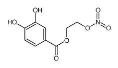 2-nitrooxyethyl 3,4-dihydroxybenzoate Structure