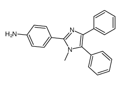 4-(1-methyl-4,5-diphenylimidazol-2-yl)aniline Structure