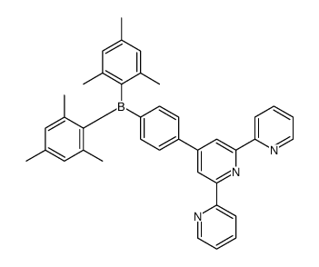 [4-(2,6-dipyridin-2-ylpyridin-4-yl)phenyl]-bis(2,4,6-trimethylphenyl)borane Structure