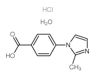 4-(2-甲基-1H-咪唑)苯甲酸盐酸盐水合物结构式