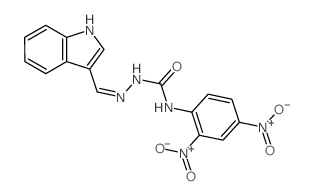 3-(2,4-dinitrophenyl)-1-(indol-3-ylidenemethylamino)urea Structure