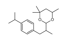 4,4,6-trimethyl-2-[1-methyl-2-[4-(1-methylethyl)phenyl]ethyl]-1,3-dioxane结构式
