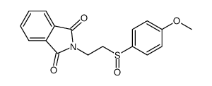 2-[2-(4-methoxyphenyl)sulfinylethyl]isoindole-1,3-dione结构式