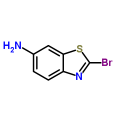 2-溴-6-氨基苯并噻唑结构式