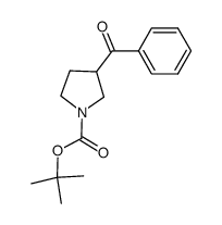 1,1-dimethylethyl 3-benzoyl-1-pyrrolidinecarboxylate Structure