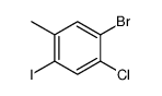 1-bromo-2-chloro-4-iodo-5-methylbenzene Structure