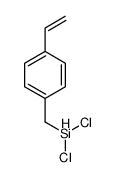 dichloro-[(4-ethenylphenyl)methyl]silane Structure