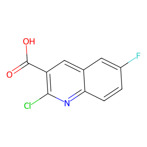 2-chloro-6-fluoroquinoline-3-carboxylic acid Structure