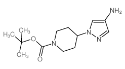 1-(1-Boc-4-哌啶基)-4-氨基吡唑结构式