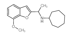 N-[1-(7-methoxy-1-benzofuran-2-yl)ethyl]cycloheptanamine结构式