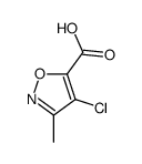 4-氯-3-甲基-5-异噁唑羧酸结构式