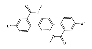 4,4''-dibromo-2,2''-methoxycarbonyl-[1,1',4',1'']terphenyl structure