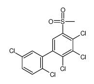 2,3,4-trichloro-1-(2,5-dichlorophenyl)-5-methylsulfonylbenzene Structure