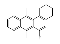 6-fluoro-(1,2,3,4-tetrahydro-7,12-dimethylbenz(a)anthracene) Structure