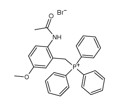 bromure d'acetylamino-2 methoxy-5 benzyltriphenylphosphonium结构式