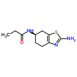 (R)-N-(2-氨基-4,5,6,7-四氢苯并噻唑-6-基)-丙酰胺结构式