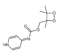 (3,4,4-Trimethyl-1,2-dioxetan-3-yl)methyl 4-pyridinylcarbamate结构式