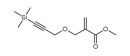 methyl 2-((3-(trimethylsilyl)prop-2-ynyloxy)methyl)acrylate结构式